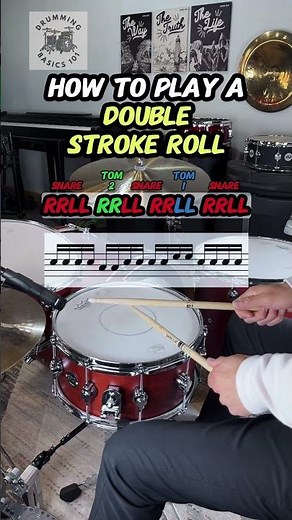 How to Play a Double Stroke Roll 🥁 Pro Drum Fill for Beginners