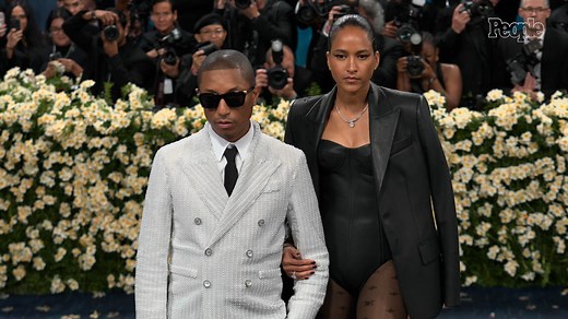 Pharrell Williams Rocks 100,000 Pearls to 2025 Met Gala While Wife Helen Lasichanh Reps in Louis Vuitton Stockings