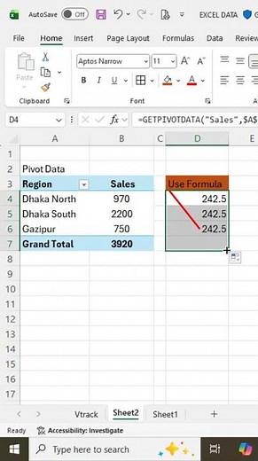 How to use formula on pivot file in excel #businessmodel #excel #spreadsheetmagic #office