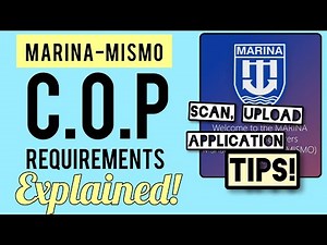 PART 2: COP Requirements Explained | Marina MISMO | Easy Scan and Submit Document