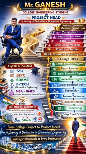 Choosing a career in biomedical engineering leads to legendary life in the competitive society