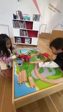 Playing at the Calgary library #canada #calgary #toddler #toddleractivities #toddlerlife #fun