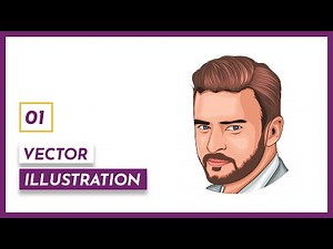 1/2 Easy Vector Portrait Tutorial in Adobe Illustrator for Non-Artists