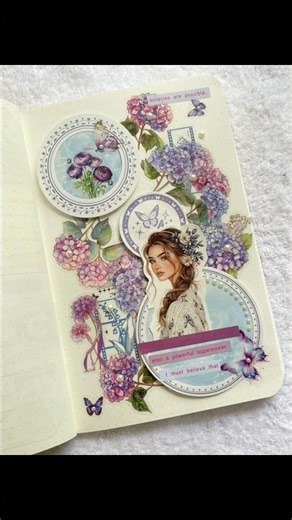 ✽ pastel colour combination ✽ 💜🩵💖art journaling idea #aesthetic #diy