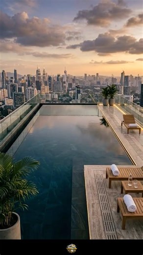 Infinity Pool Rooftop Transformation 😱💎 From Raw Concrete to Luxury Skyline Paradise! #timelapse