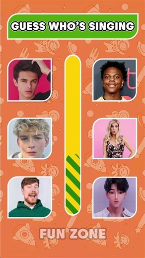 Guess Who's Singing? 🎤 MrBeast, Brent Rivera & More! | Voice Quiz #shorts