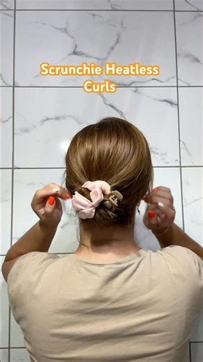 Scrunchie Heatless curls