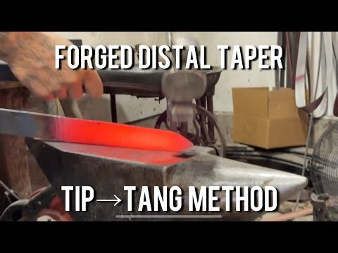 Hand-Forging a Distal Tapered sword from Scratch