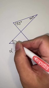 Basic geometry problem: Triangle angle sum theorem #geometry #reels | Sihu Luo