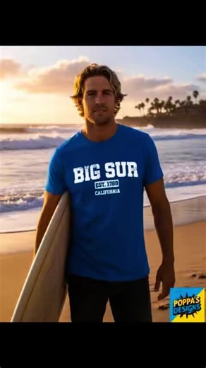 poppa | Coastal vibes only 🌊 Big Sur inspired design Explore more on my page #BigSur #SurfAesthetic #CaliforniaDreaming #MinimalDesign #SurfWear | Instagram