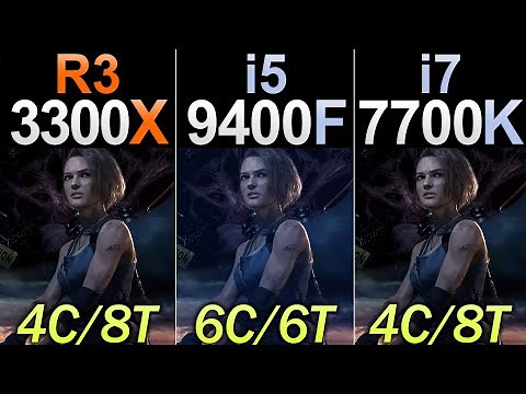 Ryzen 3 3300X Vs. i5-9400F Vs. i7-7700K | New Games Benchmarks