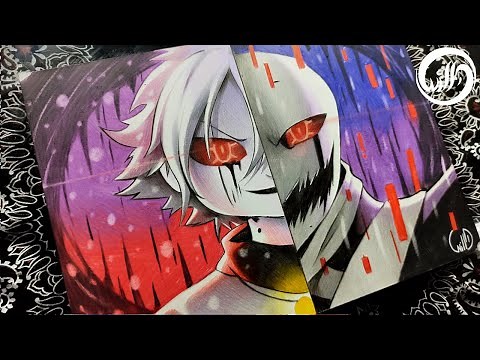 Drawing X Chara VS X Gaster ( XTale | Underverse ) UNDERTALE AU