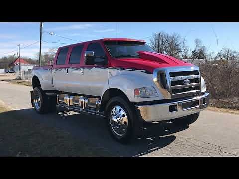 2006 Ford F650 6 Door Custom Conversion Full Air Ride Suspension Diesel Super Truck Pickup