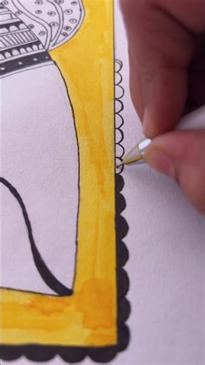 My first madhubani art!! 🧿✨#youtubeshorts #art #madhubanipainting