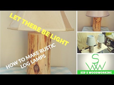 How to make log lamps. diy project.
