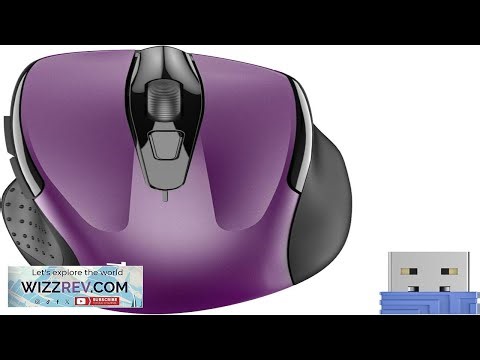 TECKNET Wireless Mouse 2.4G Ergonomic Optical Mouse Computer Mouse for Laptop PC