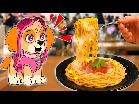 OMG! Poor SKYE Dirty Cleaning and Eat Noodles 🍔🍟 - Paw Patrol in Real Life | 2D Cartoon
