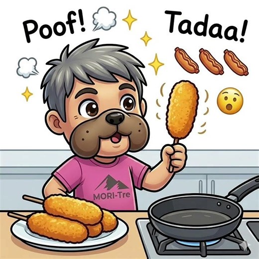【HMで超簡単】揚げない！ふわふわアメリカンドッグ🌭🥞✨ #Shorts #簡単おやつ