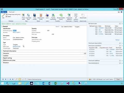 How To Create Fixed Assets Through Purchase Order AX 2012