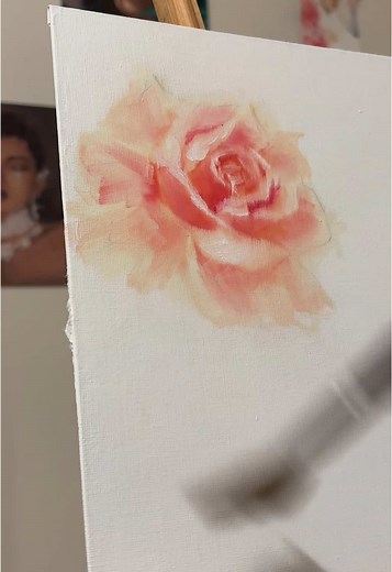 Easy Canvas Painting Ideas: Glowing Roses Tutorial