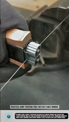 Practical Wire Twisting Tool for Fast Cable Binding #tools