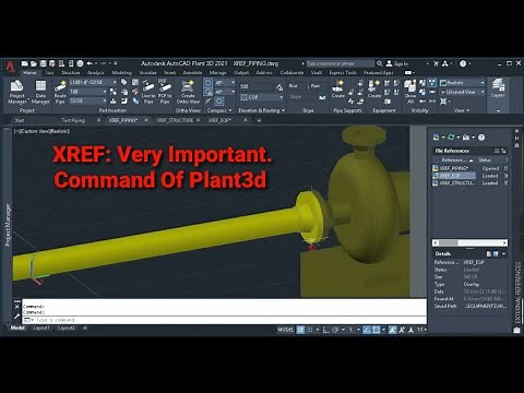 Plant 3d Tutorial For | XREF Command |