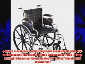 Invacare LightWeight Tracer EX2 Wheelchair 18 with Swingaway Footrest-Blue (Folding Assembled)