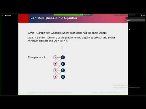 Lecture-3 : Karnighan-Lin (KL) Algorithm
