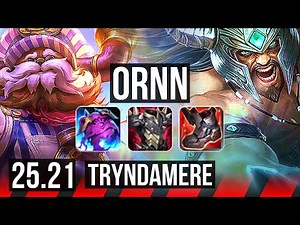 ORNN vs TRYNDAMERE (TOP) | Rank 6 Ornn, 3/1/5 | NA Challenger | 25.21