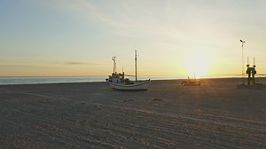 Drone flying over boats - Free Stock Video