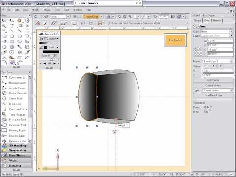 Creating Gradients in Vectorworks