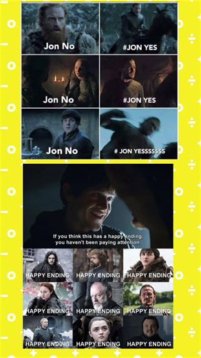 Jon Snow Knows Nothing 😂 | Game of Thrones Meme | Happy Ending Irony #shorts #meme #gameofthrones