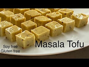 DIY MASALA TOFU recipe using chickpea flour - homemade | Besan | Vegan Tofu | FoodEssence