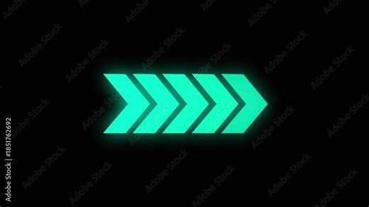 Arrow icon concept animation, arrows sign right to left animation concept, arrow loading icon animation