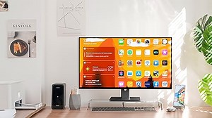 Touchscreen Monitor 27 Zoll 2K 100Hz Gaming Monitor, QHD 2560 x 1440 IPS 10-Punkt Multi-Touchscreen Computer Display, USB-C HDMI VGA Anschlüsse, Integrierte Lautsprecher