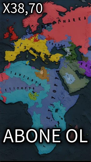 Bütün Dünya Birbirine Savaş İlan Etseydi Ne Olur'du Timelapse / Age of History 2 #shorts