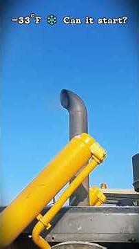 Almost -40°F ❄️ Shantui Bulldozer Cold Start