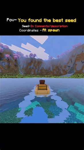 The most beautiful seed in minecraft bedrock edition……#minecraft #minecraftmeme #gaming #viral #