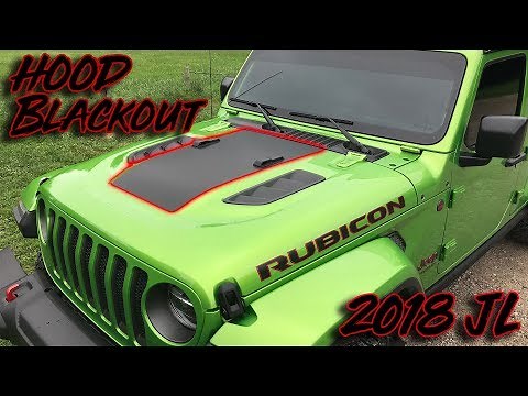 Custom Rubicon Hood Decal! **INSTALL**