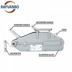 [Hot Item] Tirfor Manual Hoist Wire Rope Lever Hoist Winch Tirfor with Manual Cable Puller Pulling Hoist0.8t to 5.4t