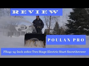 Review 2018 Best Snowthrower- Poulan Pro PR241 24 Inch 208cc Two Stage Electric Start