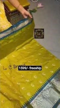 Baneras Semi Gadwal*Baneras Semi Gadwal Saree.Checks floral buttis.Price :1599/- freeship 9030227533