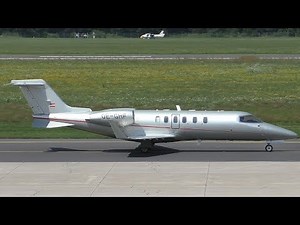 dieflugschule.at Learjet 40XR takeoff at Graz Airport | OE-GHF