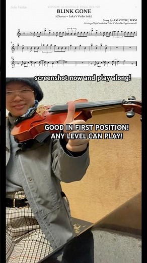 ALIEN STAGE “BLINK GONE” BY TILL AND LUKA VIOLIN SHEET MUSIC + TUTORIAL + COVER ‼️