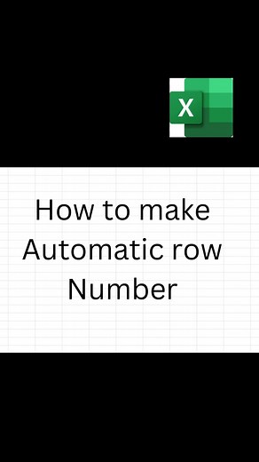 generate automatic row number #exceltutorial #spreadsheet #sequence #counta #function #googlesheet #googlesheets #excel #exceltips