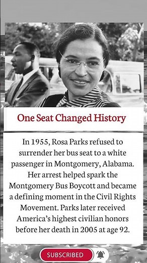 Rosa Parks: The Seat That Changed America 🇺🇸