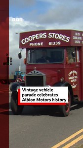 28K views · 166 reactions | A 124-year-old car led a procession of vintage cars, buses and lorries through Glasgow to celebrate 125 years of Albion engineering in the city. ➡️ bbc.in/3RLGgjV Via BBC Scotland News | BBC Scotland | Facebook