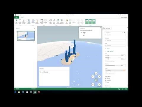 如何使用 Excel 製作 3D 地圖資料