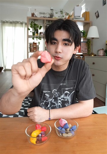 🍓🍒🍌🫐🥜 @rubycrush #tiktokพากิน | tiktok food