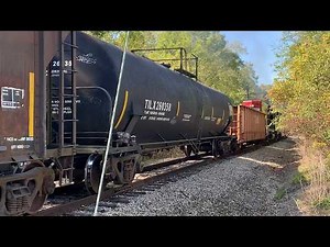 It Takes 3 Locomotives To Get This Train Up The Hill! Cincinnati Eastern Railroad, 60% Of All Power